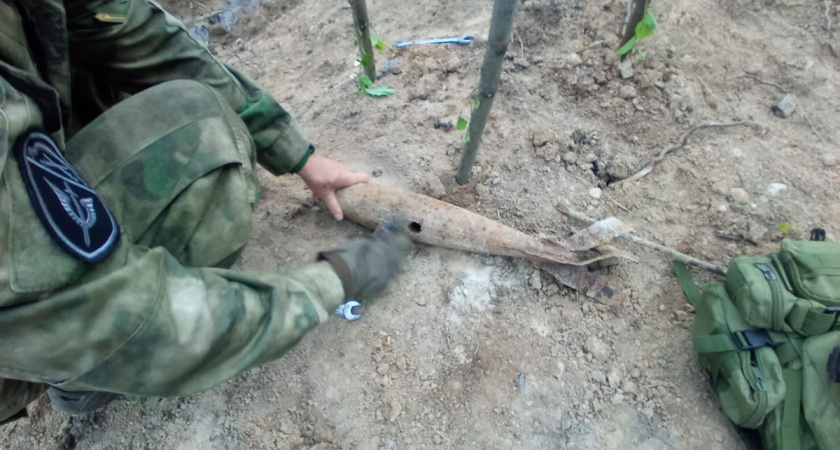 В Вологодской области обнаружен предмет, похожий на боеприпас