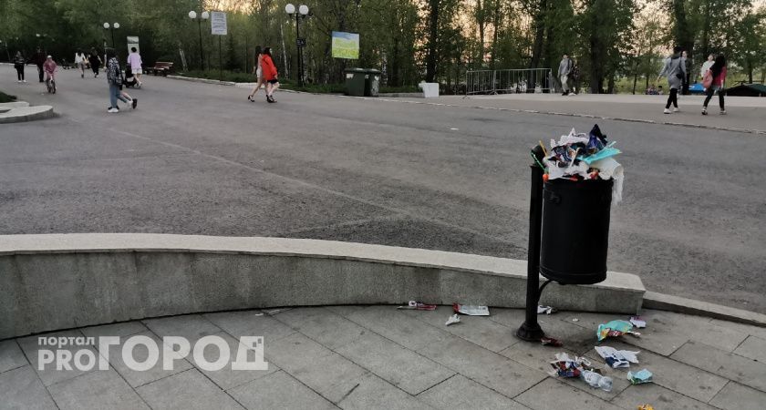 В Вологде на улицах установили новые урны для мусора 
