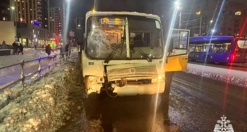 В ДТП с участием маршрутки пострадали две девочки