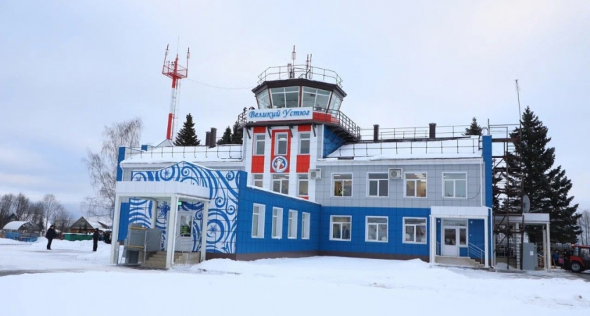 Вологодская область предстает во всей своей красе перед пассажирами аэропорта Великого Устюга