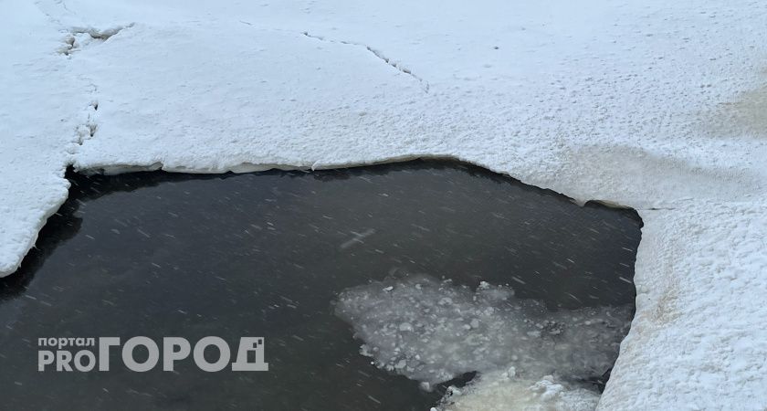 В Вологодской области снегоходчик провалился под лёд