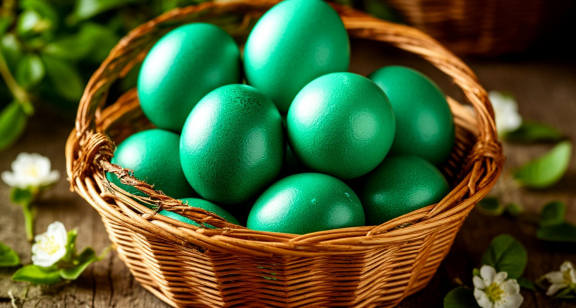 «Изумрудные» яйца на Пасху: красивый цвет яйцам придадут 2 травы — забытый «бабушкин» способ