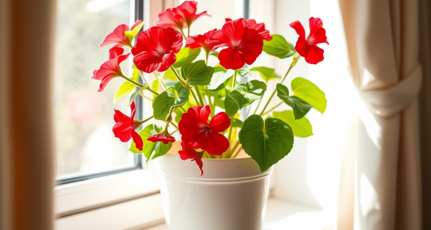 Герани весной – первым делом: воткнули по таблетке в горшок — чахлые и молодые черенки цветут наперегонки все лето