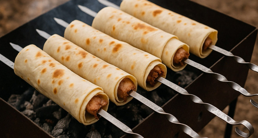 В миллион раз круче шашлыка: заворачиваем фарш в лаваш — и на мангал. Топовый рецепт на майские