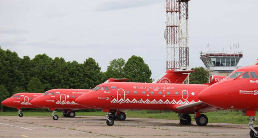 Вологодские Як-40 и вертолеты получили фирменный дизайн