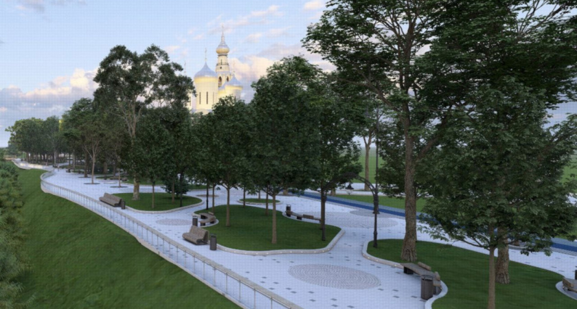 Горожанам представили проект благоустройства первого этапа набережной реки Вологды