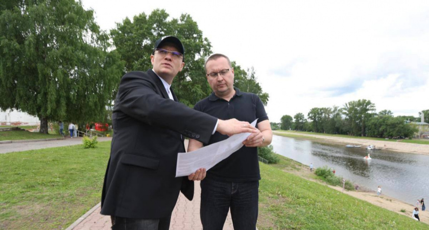 Георгий Филимонов рассказал про благоустройство набережной Вологды