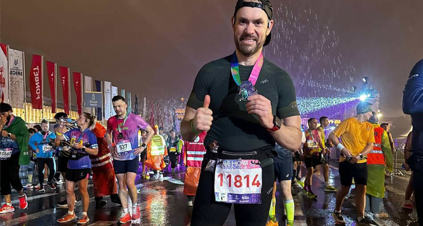 Первый заместитель губернатора Вологодской области преодолел марафон в Петербурге за 4 часа