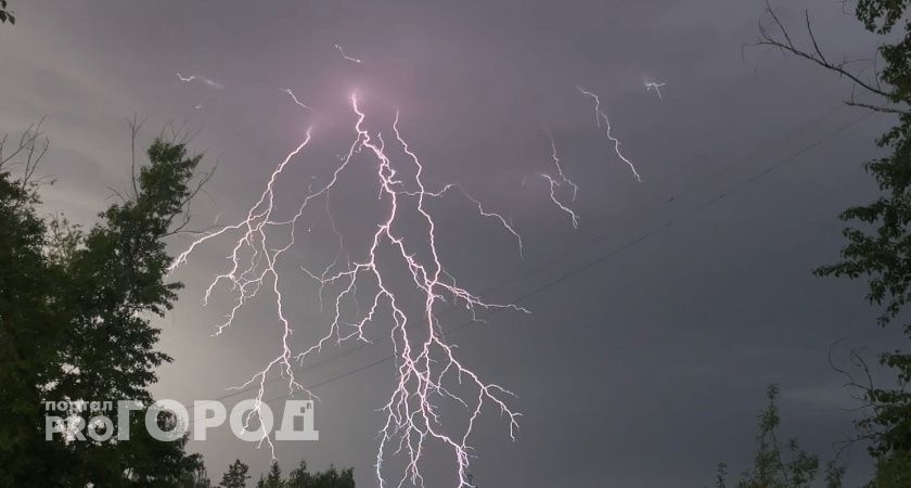 В Вологодской области участились пожары из-за молний