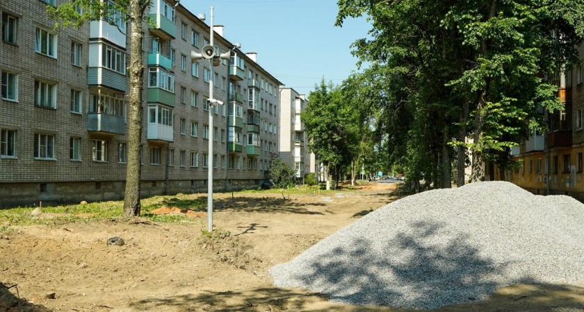 В Вологде на Аллее энергетиков завершается первый этап работ