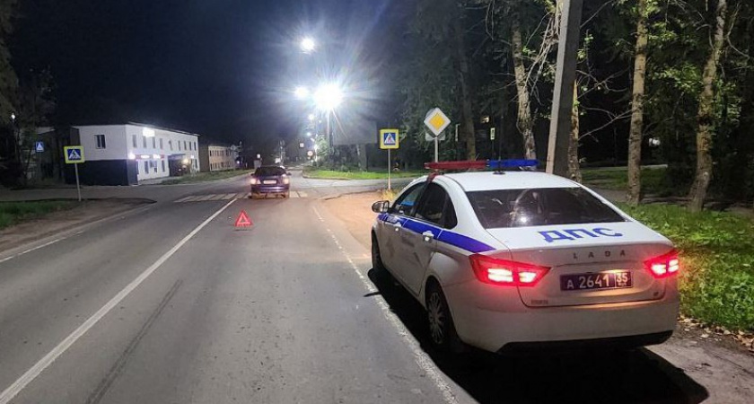 В Вологодской области пострадала юная девушка на пешеходном переходе