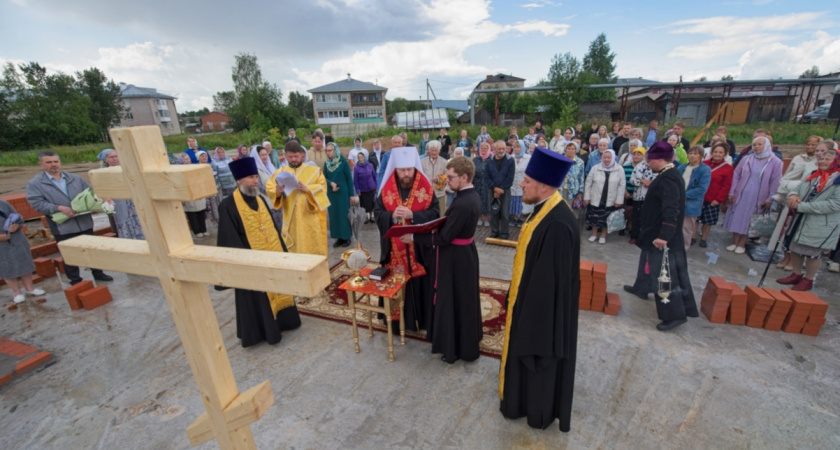 В Вологодской области начали строить новый храм