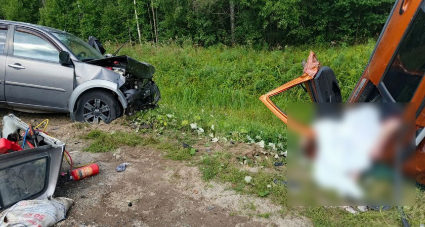 Три человека погибли в лобовом столкновении в Вологодской области