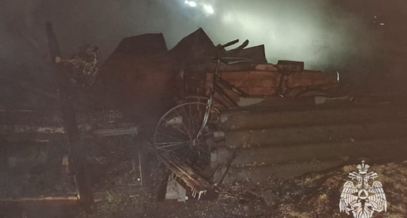 Житель Вологодской области устроили крупный пожар из-за ремонта мопеда