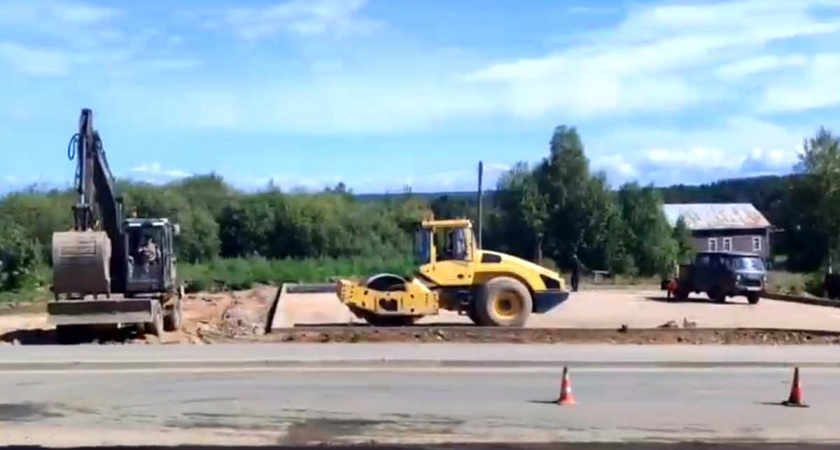 В Вологодской области заасфальтировали территорию для будущей автостанции