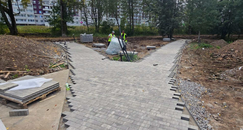 Благоустройство Осановской рощи в Вологде вышло на финишную прямую