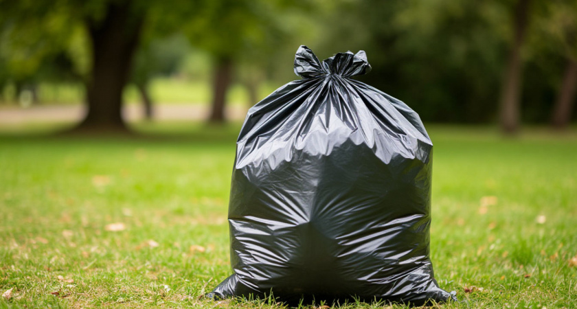 Вставляю мусорный пакет во втулку – решаю актуальную проблему: полезный лайфхак