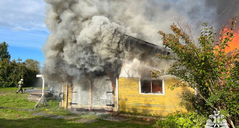 В Вологодской области пожар унёс жизнь мужчины