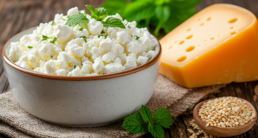 Вкусный домашний творог: для приготовления нужно только молоко и сметана