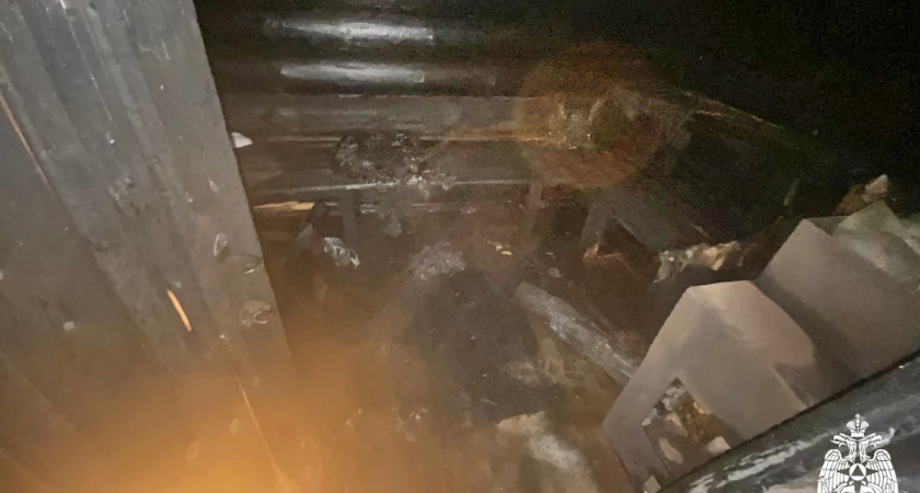 В Вологодской области мужчина пострадал при пожаре в бане из-за печи