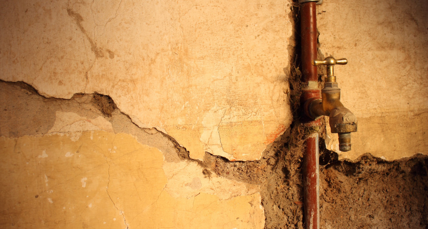 Как очень просто заделать треснувшую стену? Решение, которое сохранит ваш фундамент и кошелёк