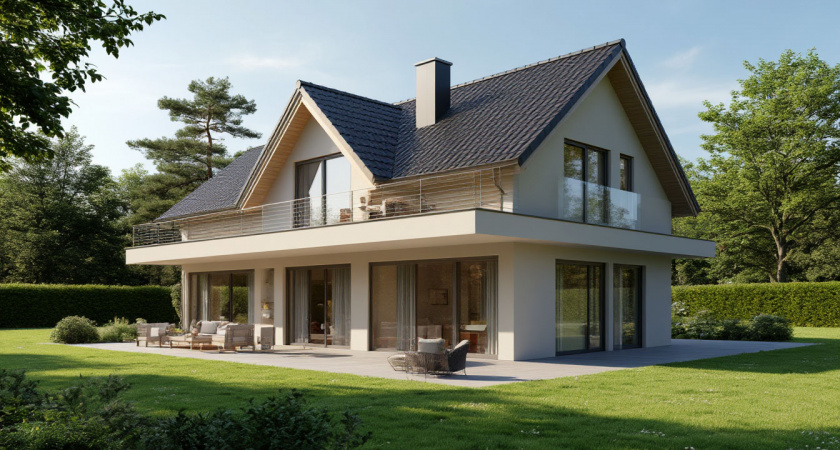 Сначала кажется обычной избой, а потом замечаешь два гаража и пять комнат: своими глазами увидел, как живёт немецкий фермер