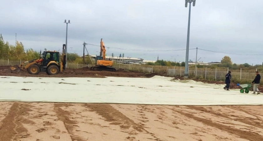 В Вологодской области появится современное футбольное поле к ноябрю