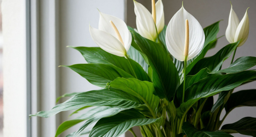 Спатифиллум станет пышным и зацветёт, если выполнить одну процедуру. Главное - не бояться