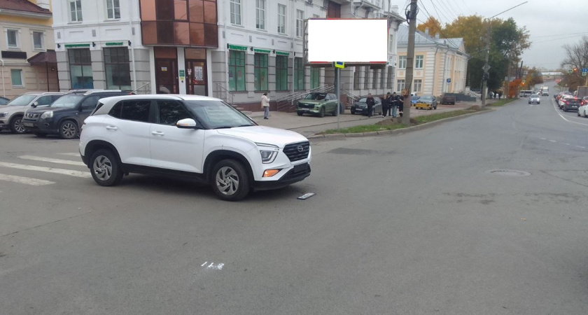 Велосипедист госпитализирован после ДТП на нерегулируемом перекрестке в Вологде