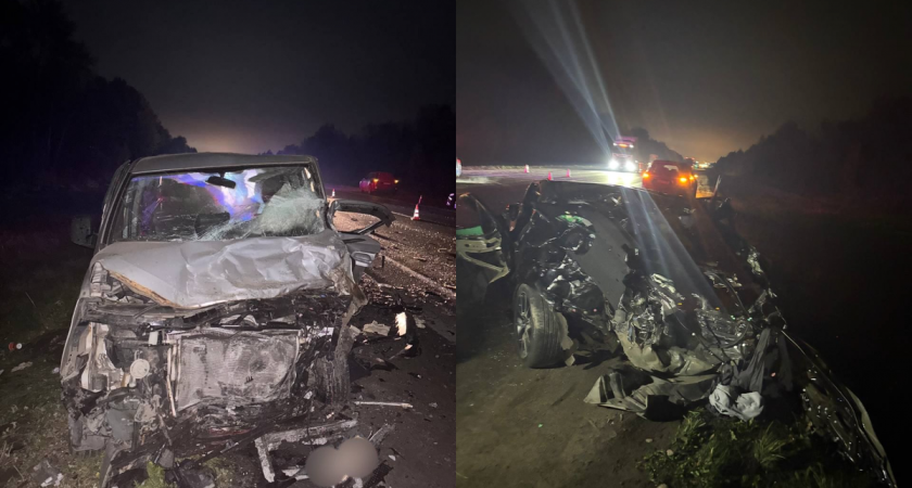 Три человека пострадали в Вологодской области в лобовой аварии с двумя иномарками