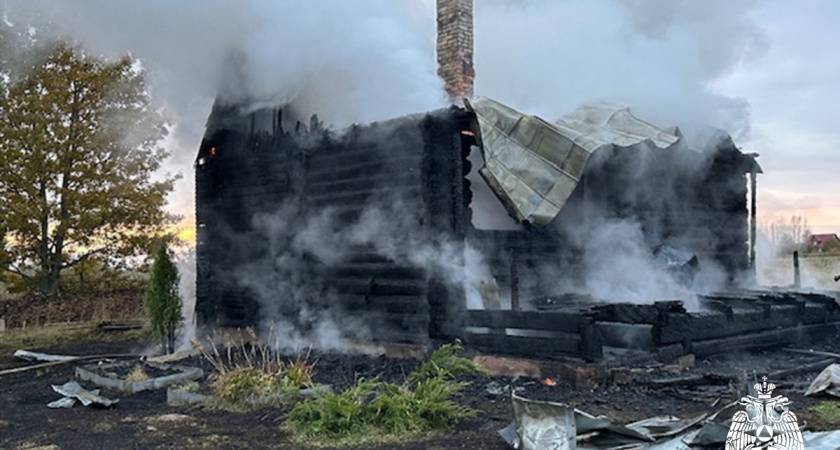 Житель Вологодской области спасся при пожаре на даче из-за неисправного дымохода