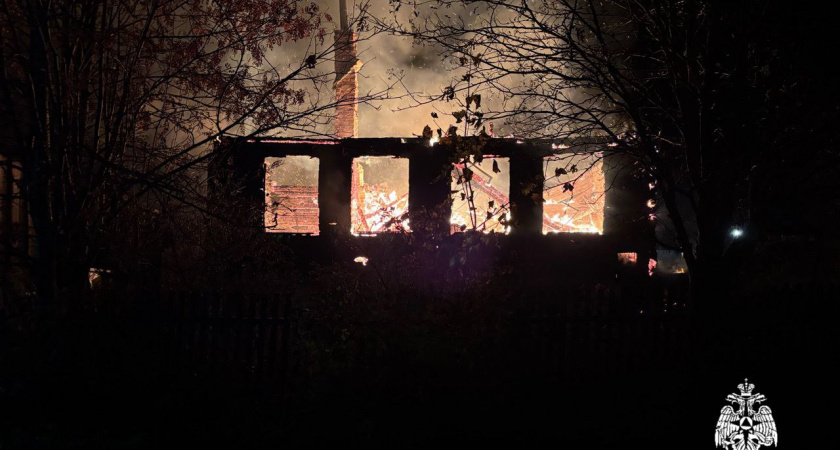 В Вологодской области пожар унес жизни двух человек