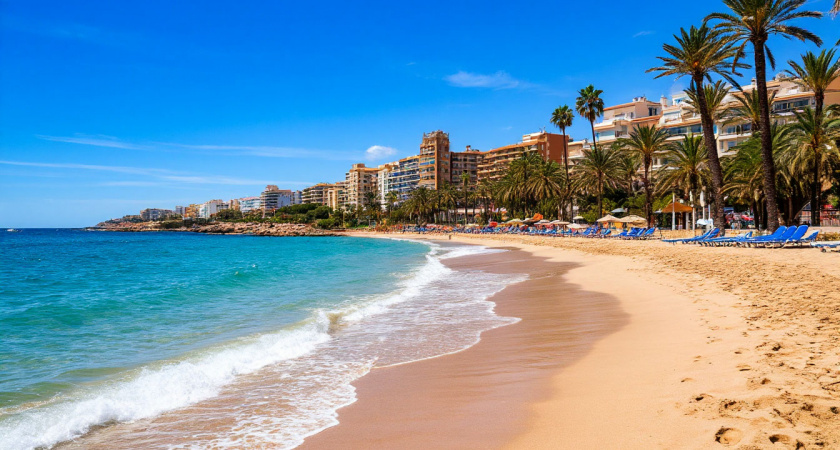 Испания - Пляж "одиноких красавиц". Многие девушки мечтают сюда попасть