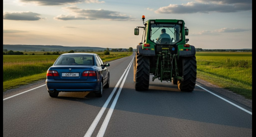 Постановление верховного суда: можно ли обогнать тихоход через сплошную, если он движется со скоростью менее 30 км/час