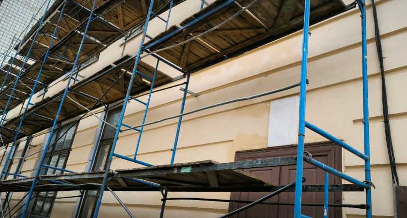 В Вологде ремонт фасадов зданий близится к завершению