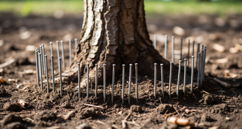 Гвоздь мне в корень: для чего Мичурин забивал под деревья здоровенные гвозди. Повторил старую крестьянскую хитрость