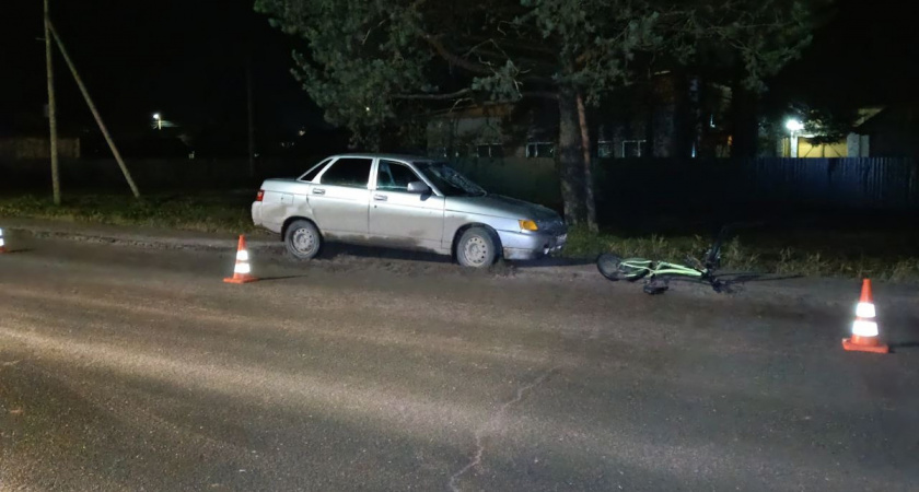 В Вологодской области водитель "ВАЗа" сбил 12-летнего велосипедиста