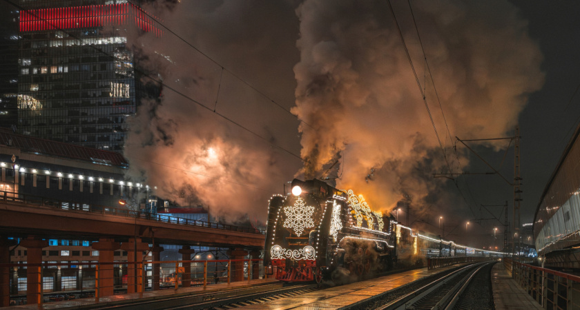 Поезд Деда Мороза начал своё юбилейное турне по России из Вологодской области