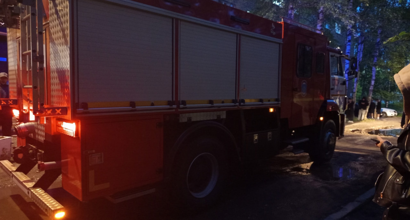 Автомобиль "ВАЗ" загорелся на трассе в Вологодской области