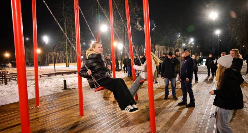 Парк Обнорского в Вологодской области открыт после благоустройства на федеральные средства