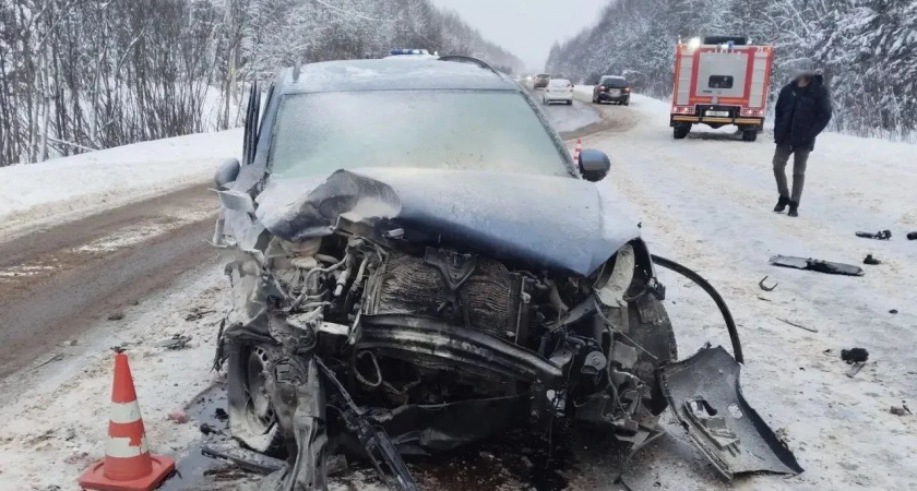 Двое детей госпитализированы после ДТП с гибелью водителя в Вологодской области