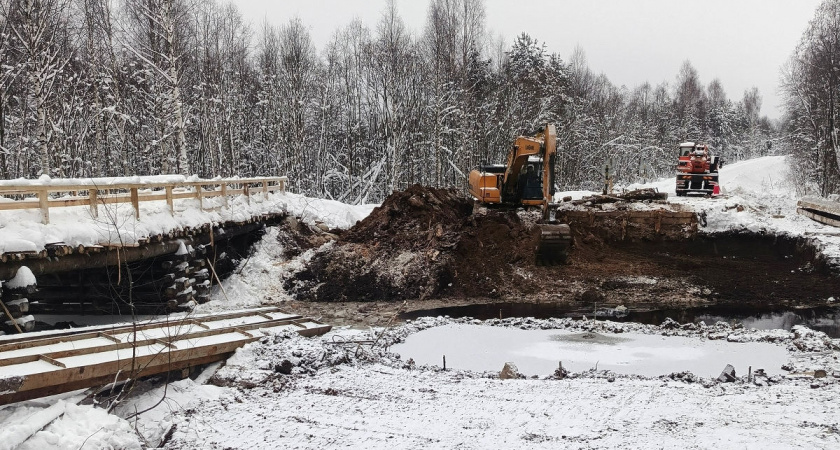 Новый мост в Вологодской области соединит деревню с "большой землей"