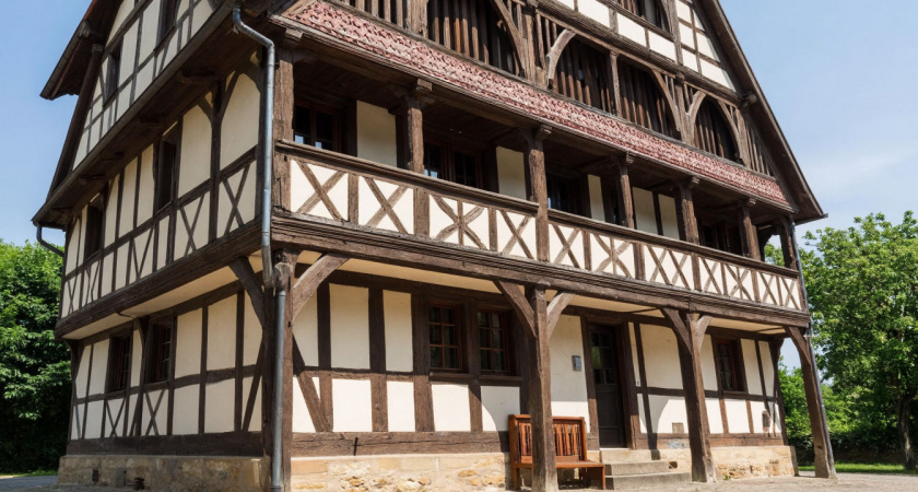 Немцы возводили фахверк без гвоздей, цветом показывали профессию, а мы думаем, что это просто «дом красивый в полосочку»