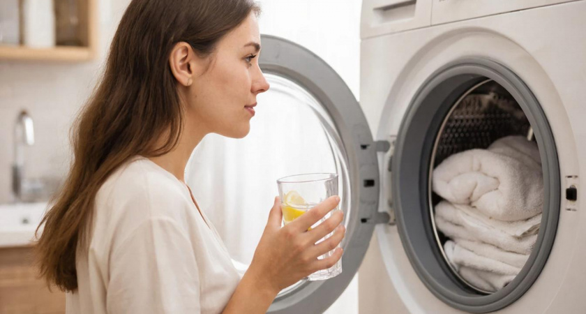 Стакан при стирке - и белье ослепительно белое: заливаем в стиралку вместе с порошком - стоит копейки