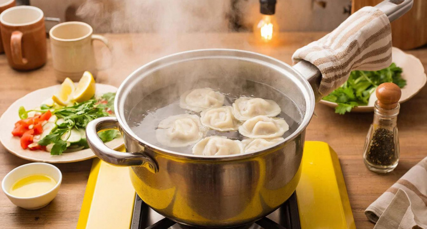 Почему при варке пельменей обязательно заливать стакан холодной воды — запомните навеки
