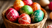 Яйца с геометрическим рисунком как в сказке: самая красивая Пасха — без химии и затрат
