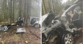 В Вологодской области водитель иномарки не справился с управлением и съехал в кювет
