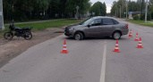 В Вологодской области школьник на мотоцикле без прав попал в ДТП с 15-летней пассажиркой