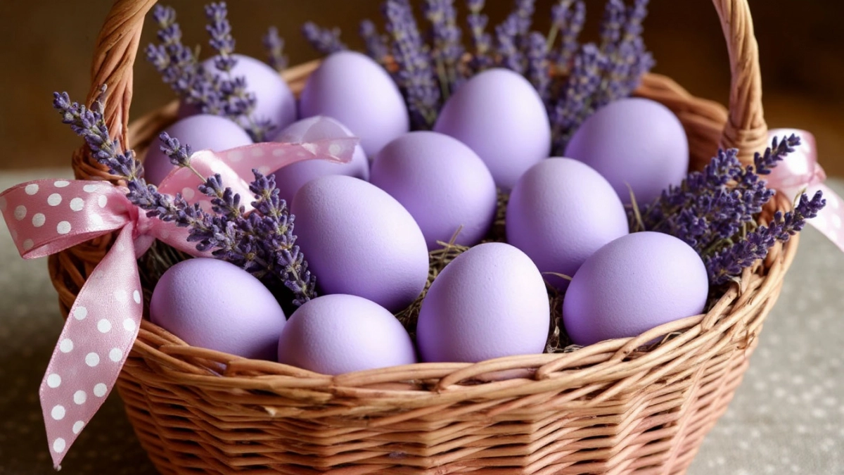 Глаз не оторвать: крашу яйца на Пасху копеечной травкой из аптеки — на выходе яйца лавандового цвета