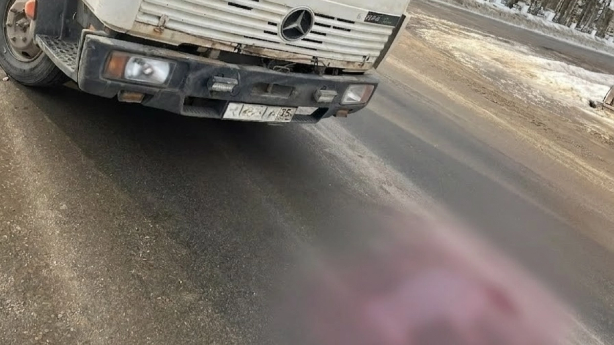 В Вологодской области грузовик сбил женщину на пешеходном переходе